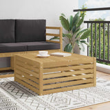 vidaXL Outdoor Footstool Solid Acacia Wood Natural