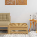 vidaXL Outdoor Footstool Solid Acacia Wood Natural