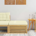 vidaXL Outdoor Footstool Solid Acacia Wood Natural
