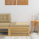 vidaXL Outdoor Footstool Solid Acacia Wood Natural