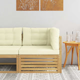 vidaXL Outdoor Footstool Solid Acacia Wood Natural