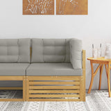 vidaXL Outdoor Footstool Solid Acacia Wood Natural