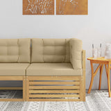 vidaXL Outdoor Footstool Solid Acacia Wood Natural