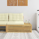 vidaXL Outdoor Footstool Solid Acacia Wood Natural