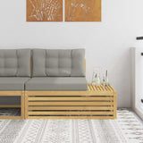 vidaXL Outdoor Footstool Solid Acacia Wood Natural