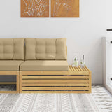 vidaXL Outdoor Footstool Solid Acacia Wood Natural