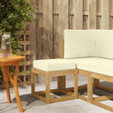 vidaXL Wooden Stool Bench Natural 43 x 43 x 37 cm Solid Acacia Wood