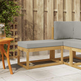 vidaXL Wooden Stool Bench Natural 43 x 43 x 37 cm Solid Acacia Wood