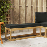 vidaXL Wooden Stool Bench Natural 43 x 43 x 37 cm Solid Acacia Wood
