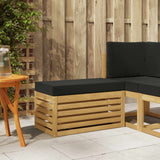 vidaXL Wooden Stool Bench Natural 43 x 43 x 37 cm Solid Acacia Wood