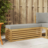 vidaXL Wooden Stool Bench Natural 43 x 43 x 37 cm Solid Acacia Wood