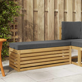vidaXL Wooden Stool Bench Natural 43 x 43 x 37 cm Solid Acacia Wood