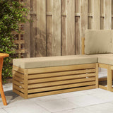 vidaXL Wooden Stool Bench Natural 43 x 43 x 37 cm Solid Acacia Wood