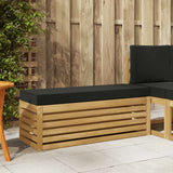 vidaXL Wooden Stool Bench Natural 43 x 43 x 37 cm Solid Acacia Wood