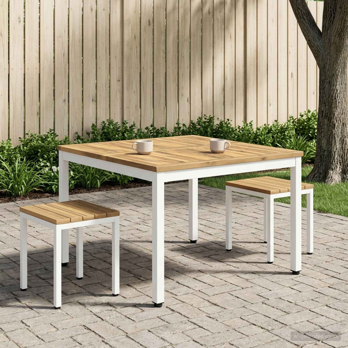 vidaXL Salontafel Naturel en Zwart 50 x 100,5 x 45 cm
