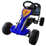 vidaXL Skelter met pedalen geel