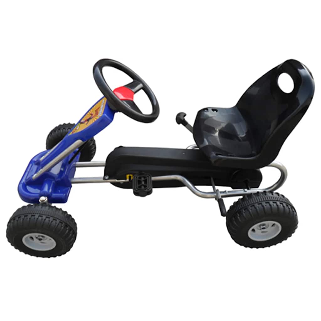 vidaXL Skelter met pedalen geel