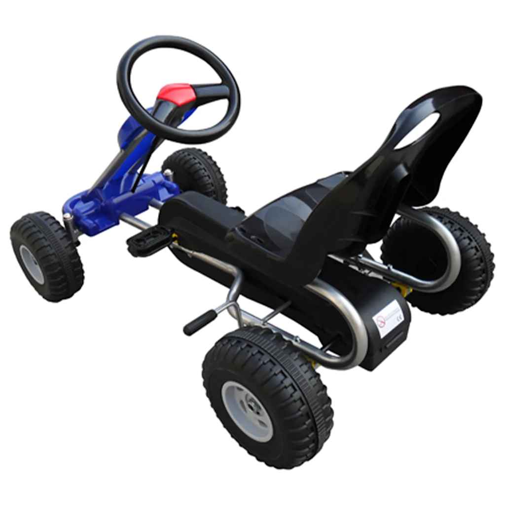 vidaXL Skelter met pedalen geel