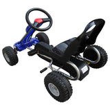 vidaXL Skelter met pedalen geel