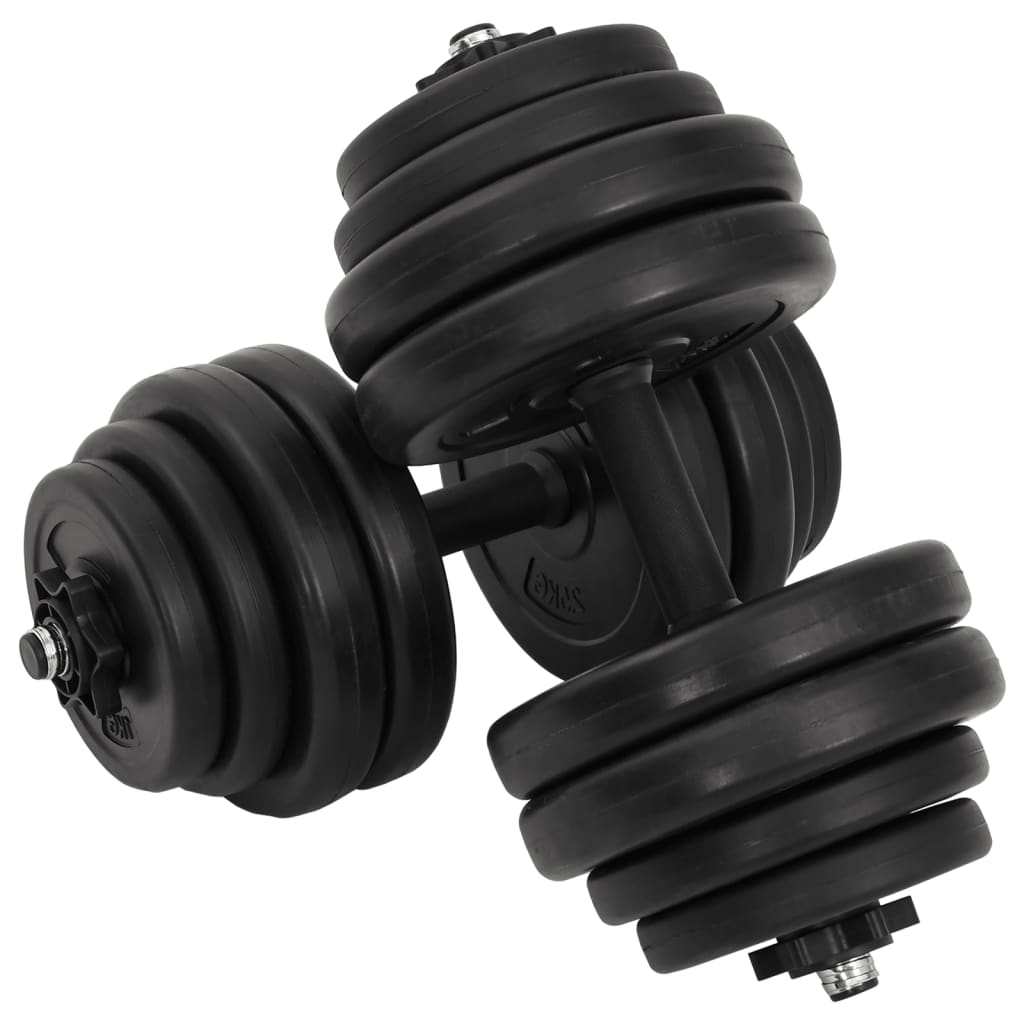 vidaXL Halter met gewichten 40 kg
