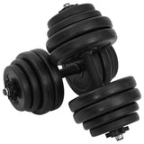vidaXL Halter met gewichten 40 kg