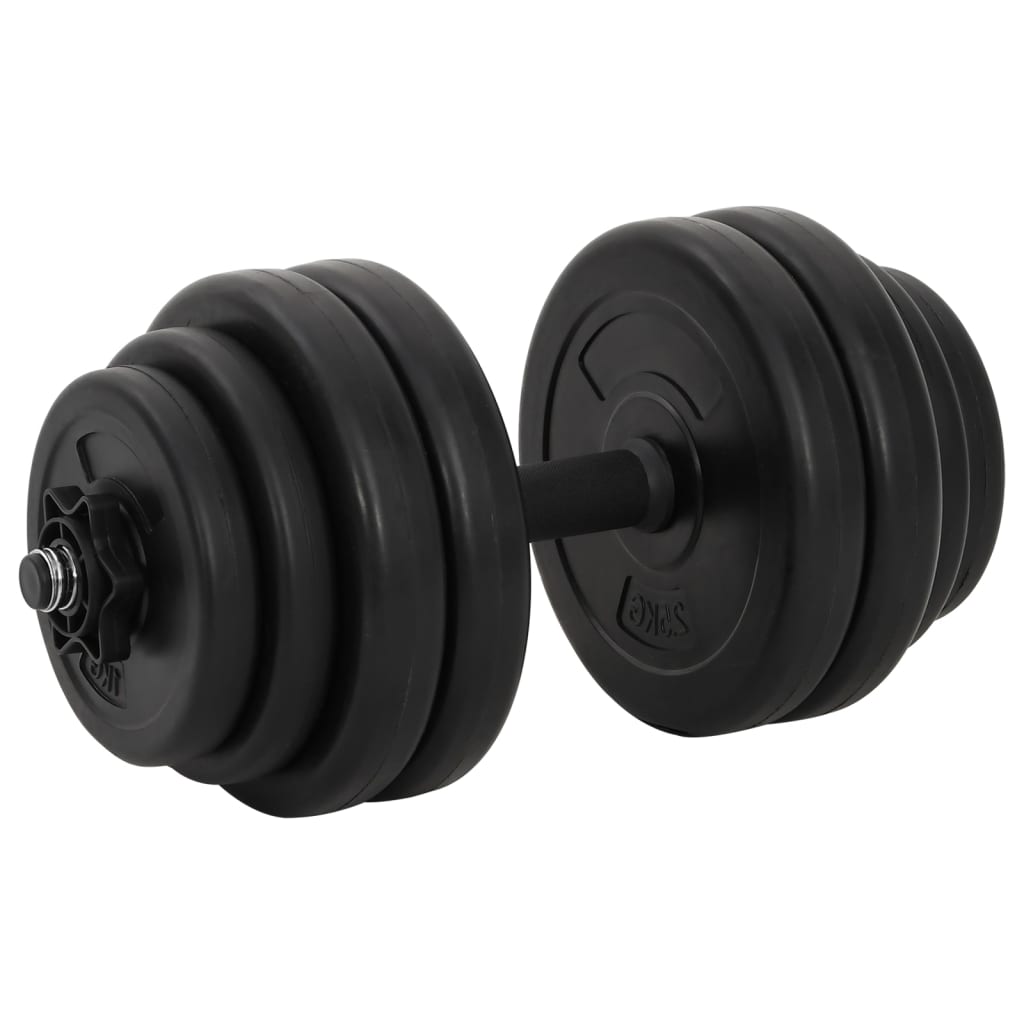 vidaXL Halter met gewichten 40 kg