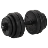vidaXL Halter met gewichten 40 kg