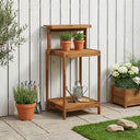 vidaXL Buiten pottingbank 56,5 x 48,5 x 107 cm Massief Acacia Hout