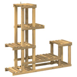 vidaXL Plantenstand Naturel 93,5 x 25 x 91,5 cm Massief Acacia Hout