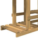 vidaXL Plantenstand Naturel 93,5 x 25 x 91,5 cm Massief Acacia Hout
