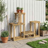 vidaXL Plantenstand Naturel 93,5 x 25 x 91,5 cm Massief Acacia Hout