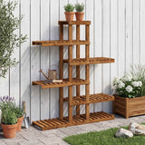 vidaXL Plantenstand Naturel 93,5 x 25 x 91,5 cm Massief Acacia Hout