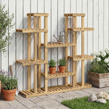vidaXL Plantenstand Naturel 93,5 x 25 x 91,5 cm Massief Acacia Hout
