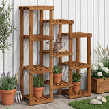 vidaXL Plantenstand Naturel 93,5 x 25 x 91,5 cm Massief Acacia Hout