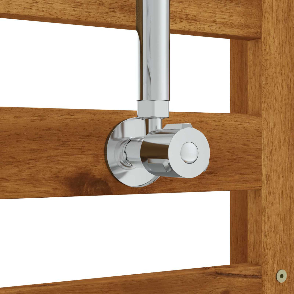 vidaXL Outdoor Shower 225 cm Solid Acacia Wood and Stainless Steel White