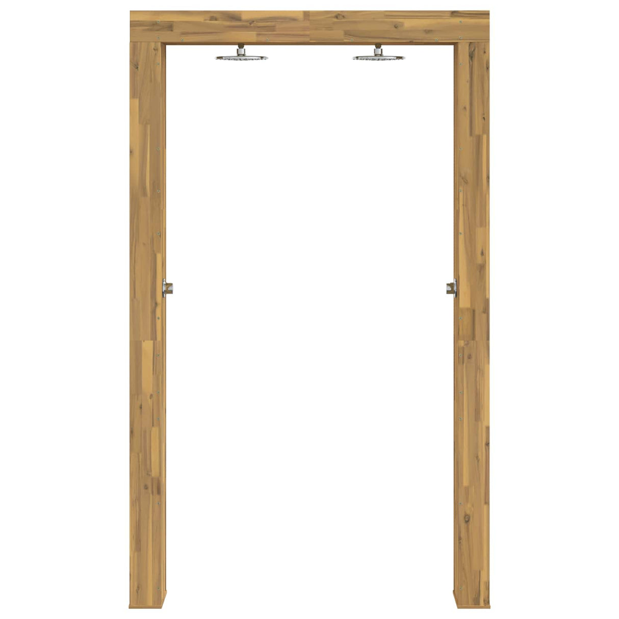vidaXL Buitendouche 226 cm Massief acaciahout en roestvrij staal