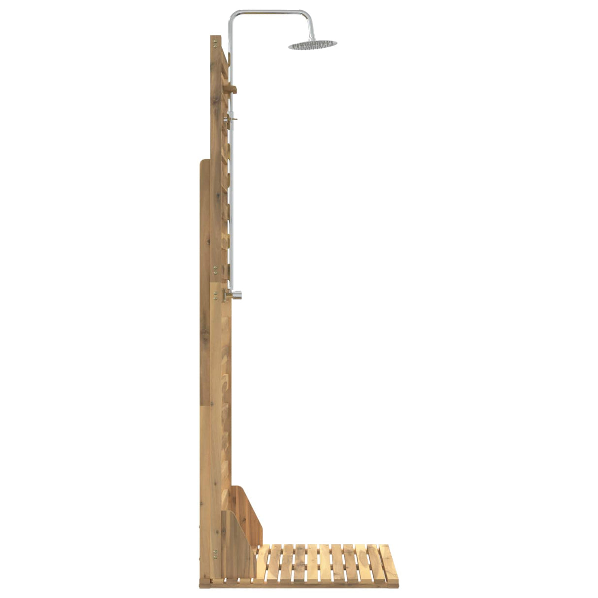 vidaXL Outdoor Shower 205.5 cm Solid Acacia Wood and Stainless Steel