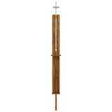 vidaXL Buitendouche 217 cm Massief acaciahout en roestvrij staal Wit