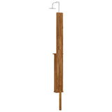 vidaXL Buitendouche 217 cm Massief acaciahout en roestvrij staal Wit