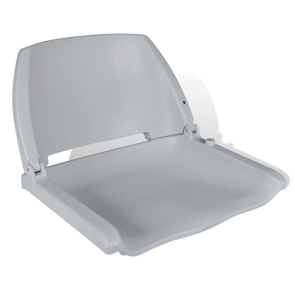 vidaXL Boat Seats 2 pcs Foldable Backrest 41x51x48 cm Grey