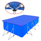 vidaXL Pool Covers 2 pcs rectangular 90 g/m² 394x207 cm PE