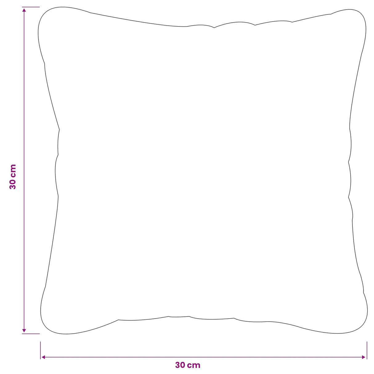 vidaXL Kussensloop 6 st HEERLEN Donkergrijs 30 x 30 cm Chenille Stof