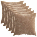 vidaXL Kussensloop 6 st HEERLEN Donkergrijs 30 x 30 cm Chenille Stof