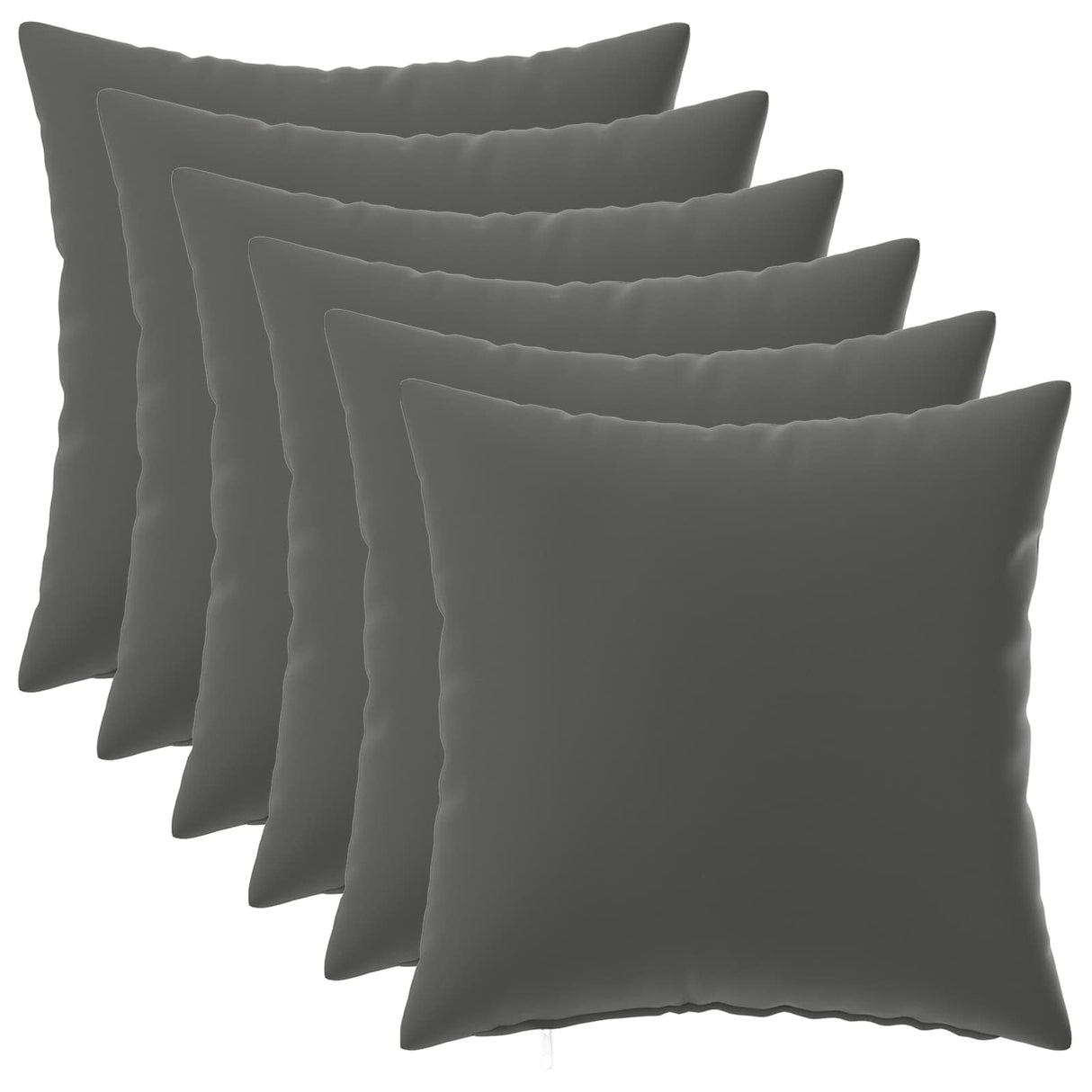vidaXL Cushion Cover 2 pcs HEERLEN Anthracite 30 x 30 cm Polyester