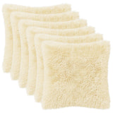 vidaXL Kussensloop 2 pcs HEERLEN Crèmekleurig 30 x 30 cm PV Fleece