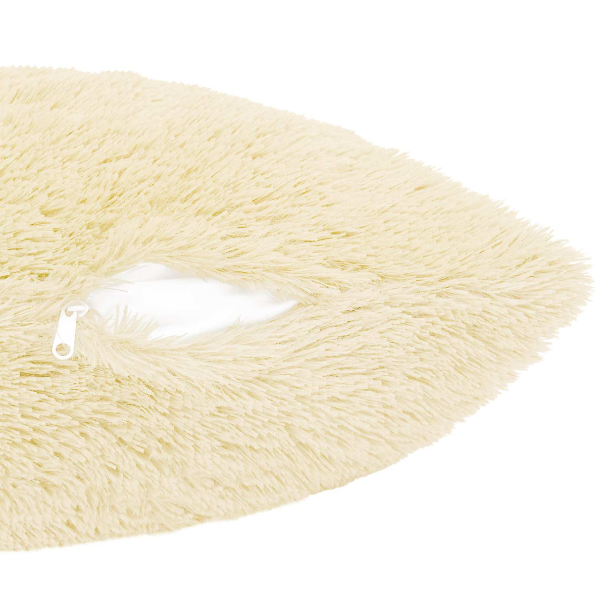 vidaXL Kussensloop 2 pcs HEERLEN Crèmekleurig 30 x 30 cm PV Fleece