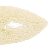 vidaXL Kussensloop 2 pcs HEERLEN Crèmekleurig 30 x 30 cm PV Fleece