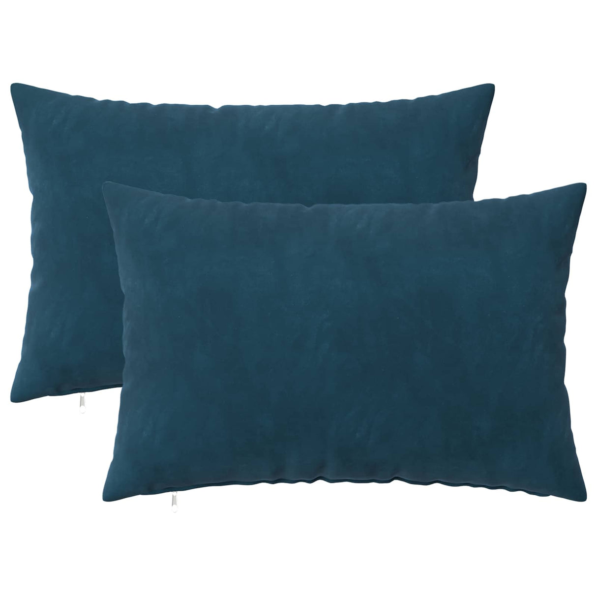 vidaXL Kussensloop 2 pcs HEERLEN Blauw 30 x 30 cm Fluweel