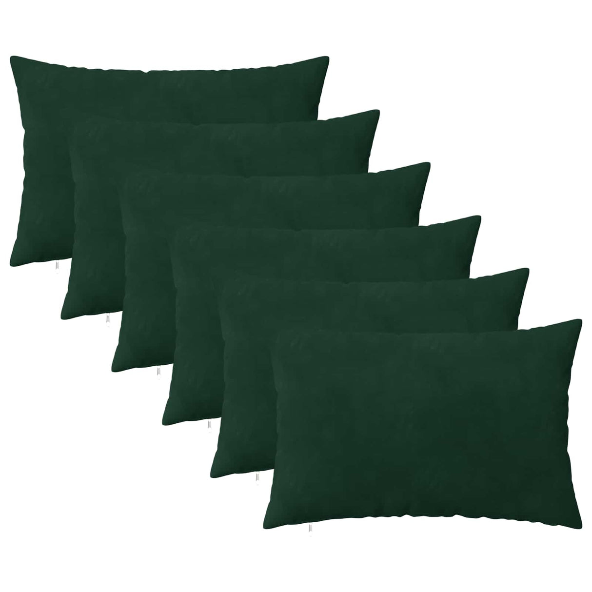 vidaXL Kussensloop 2 pcs HEERLEN Blauw 30 x 30 cm Fluweel
