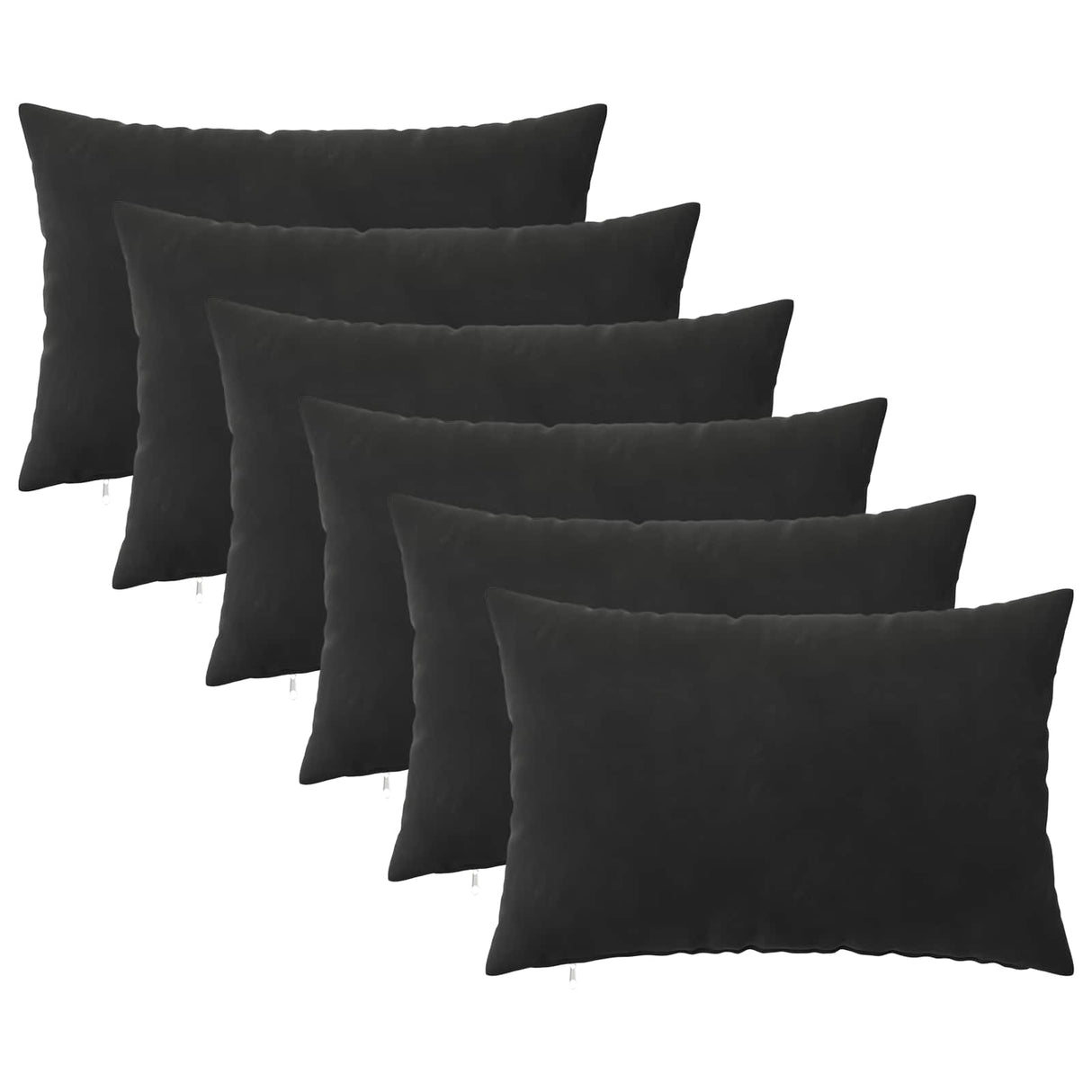vidaXL Kussensloop 2 pcs HEERLEN Blauw 30 x 30 cm Fluweel